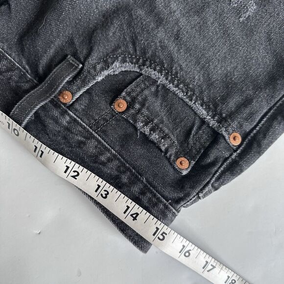 Levi's 501 Original Fit High Rise Shorts Button Fly 3” Inseam Black Women’s 29 - Picture 7 of 10